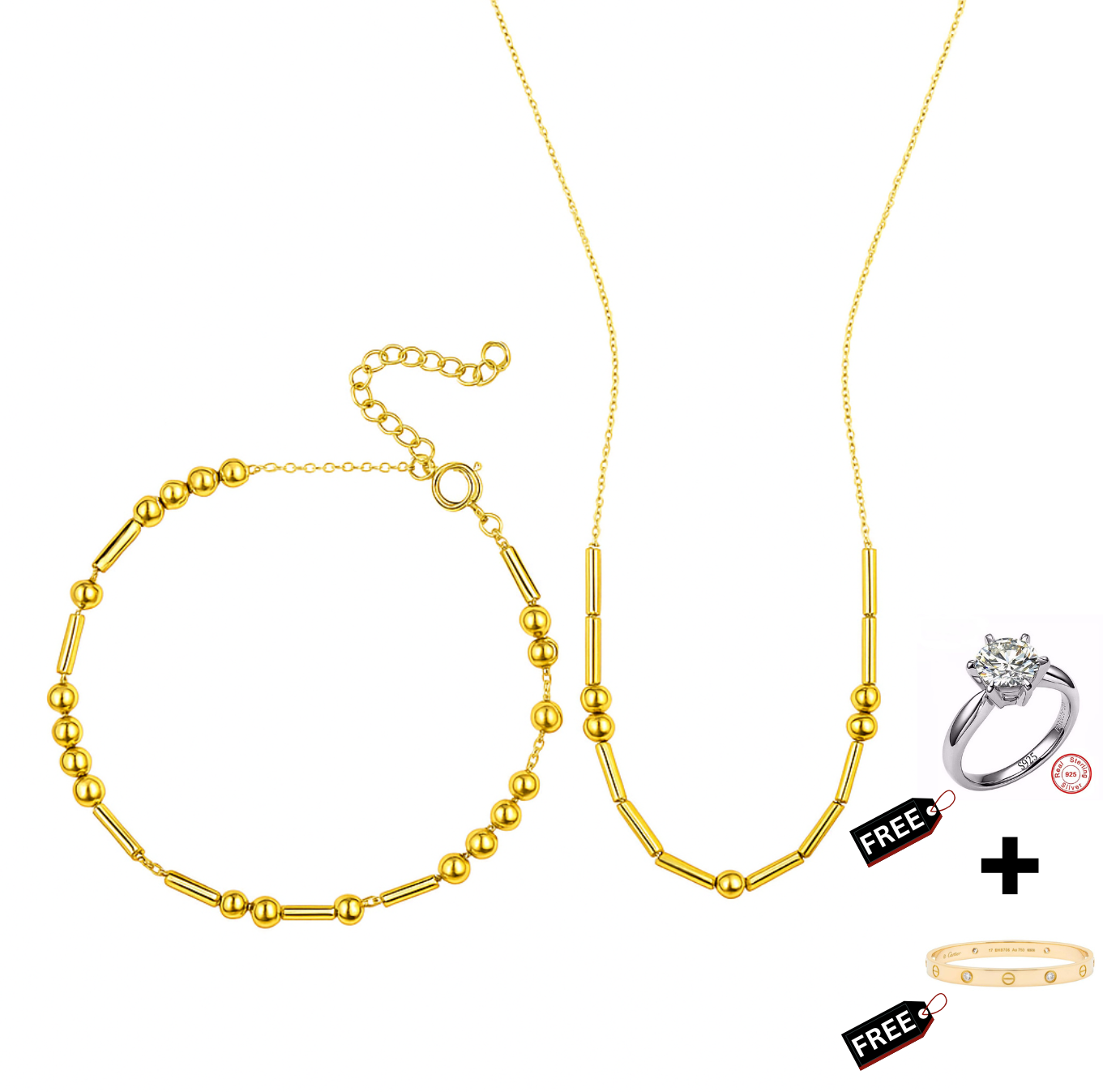 Morse Code Bracelet + Necklace